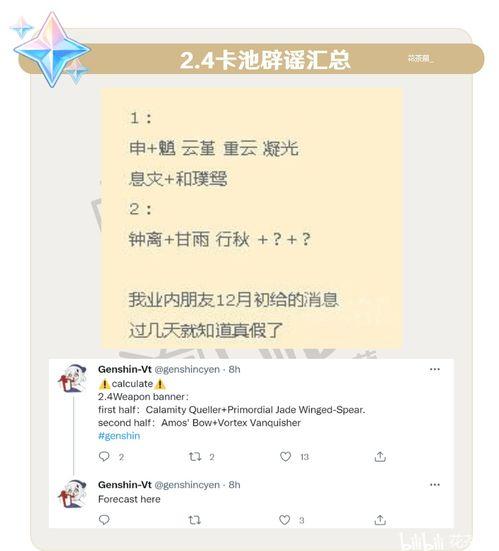 2.1到2.4卡池最新爆料,精彩角色集结，精彩剧情即将展开